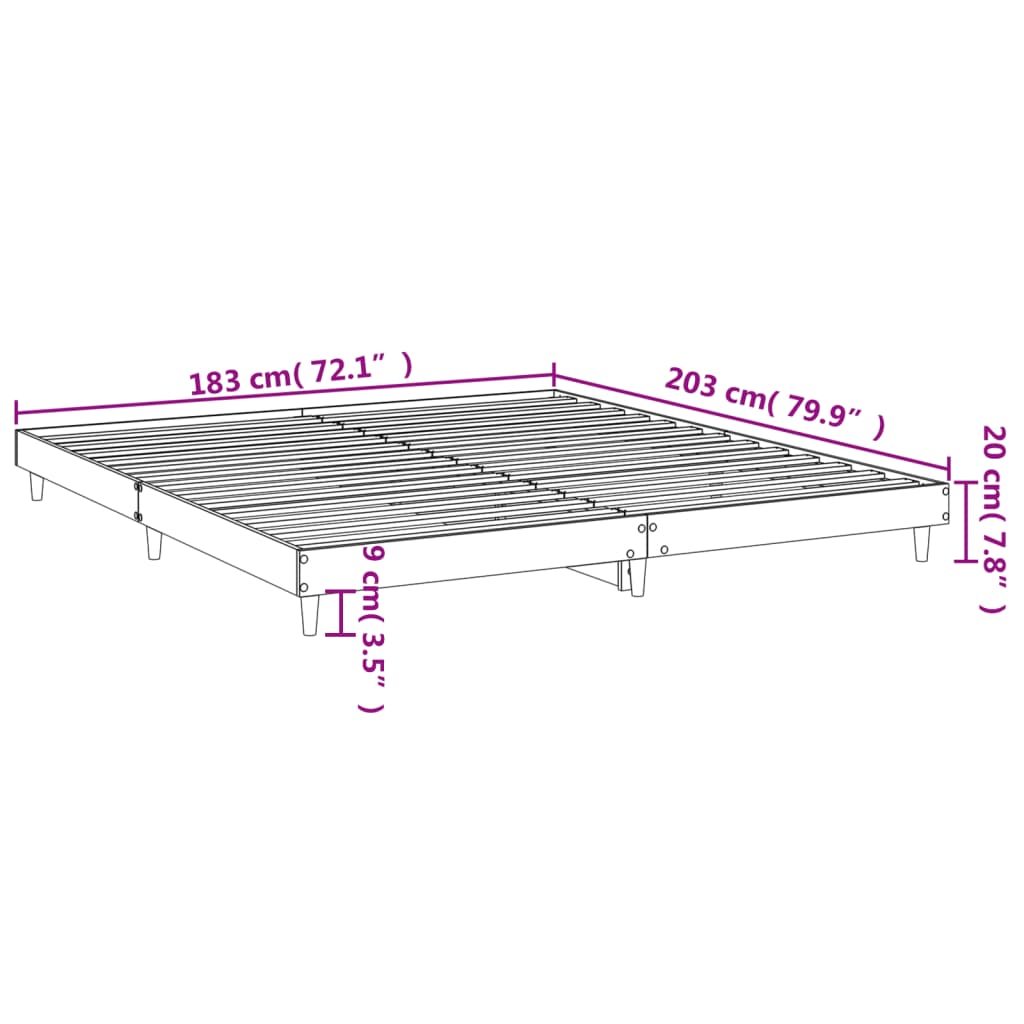 8720845794989_g_en_hd_7 vidaXL Bed Frame without Mattress White 183x203 cm King Engineered Wood - Image 9