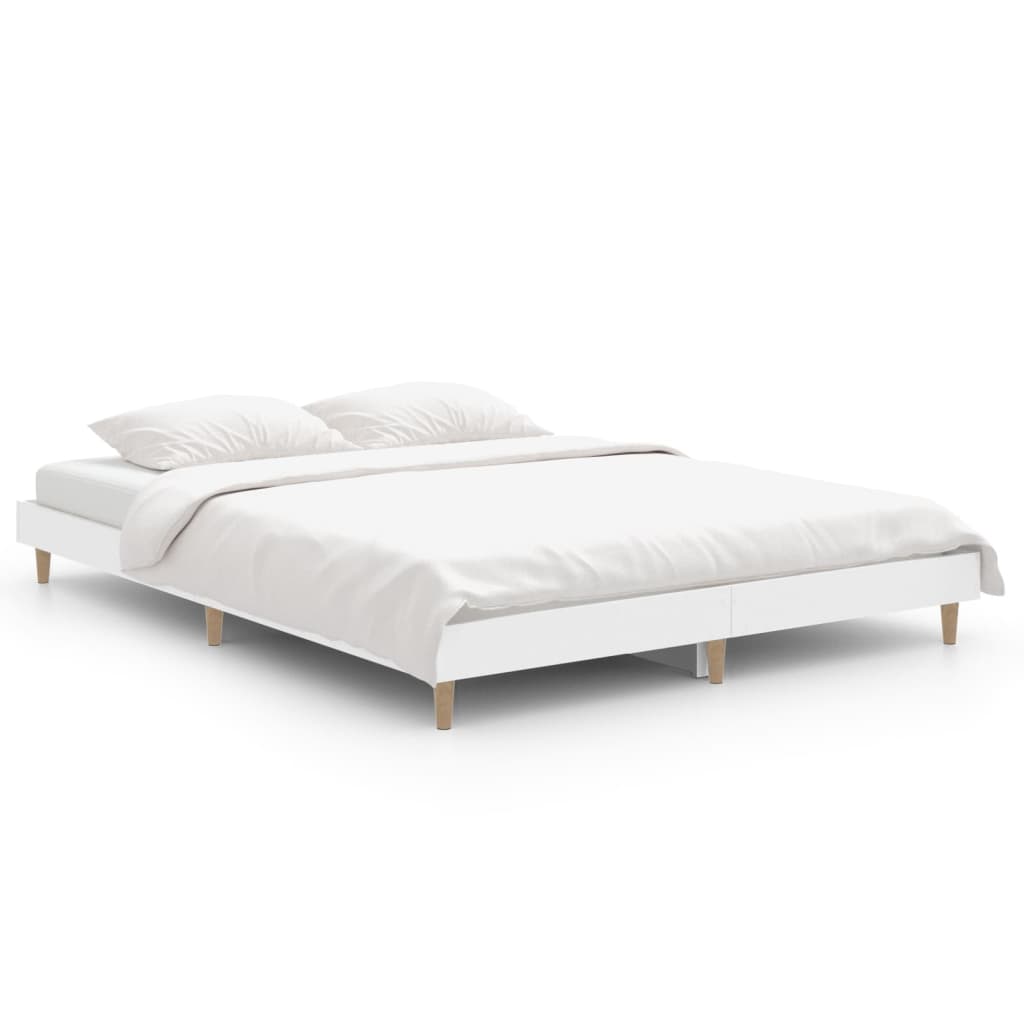 8720845795627_a_en_hd_1 vidaXL Bed Frame without Mattress White 135x190 cm Engineered Wood - Image 2