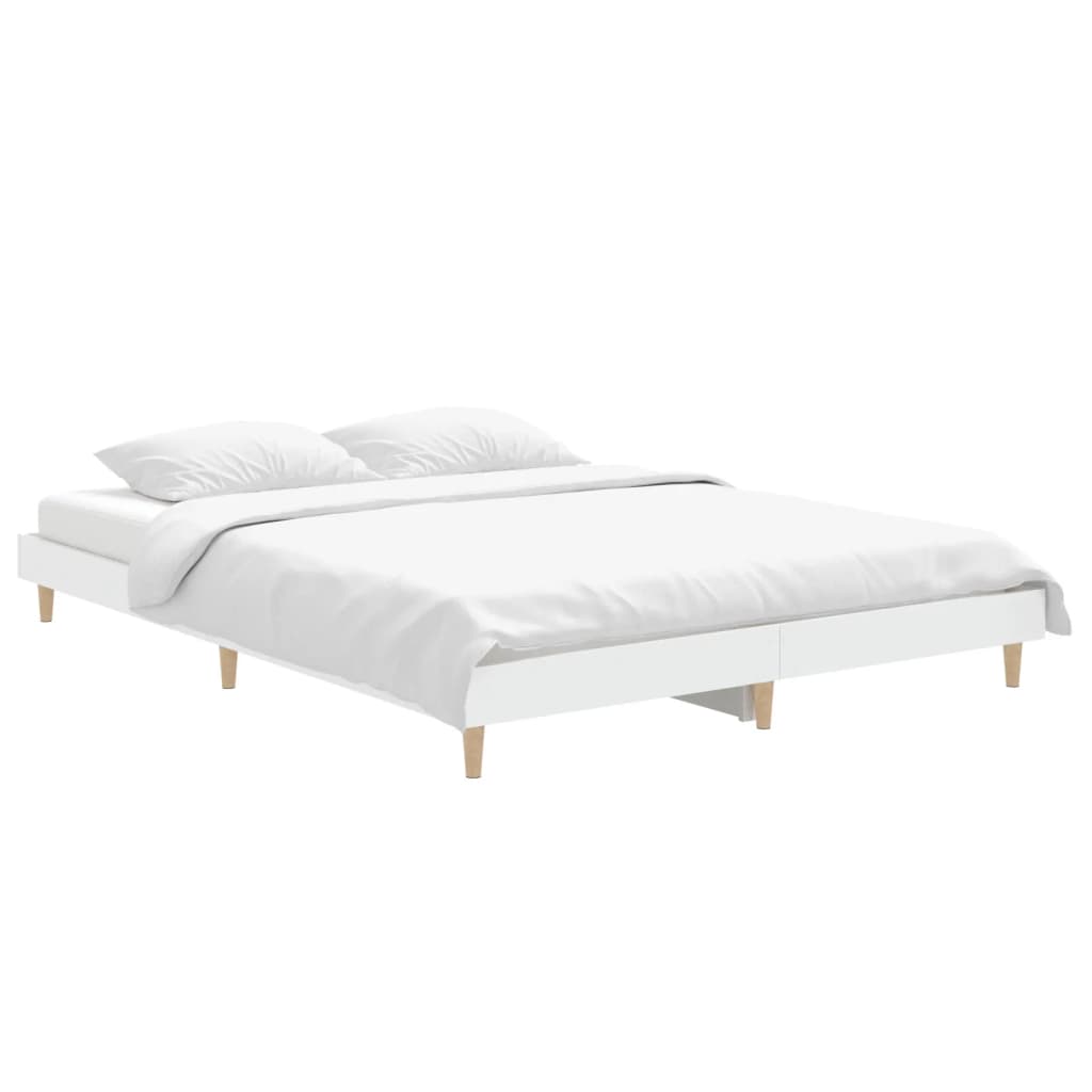 8720845795627_g_en_hd_1 vidaXL Bed Frame without Mattress White 135x190 cm Engineered Wood - Image 3