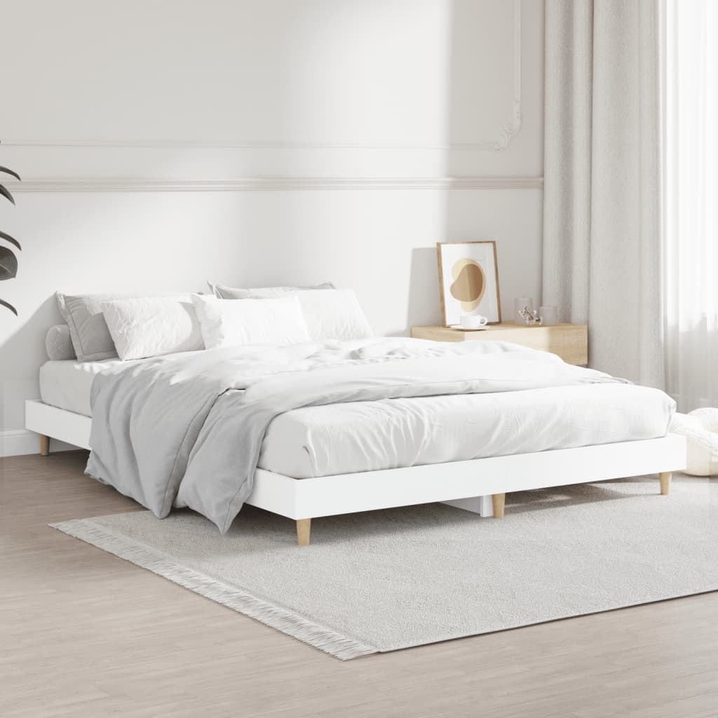 8720845795627_g_en_hd_2 vidaXL Bed Frame without Mattress White 135x190 cm Engineered Wood - Image 4