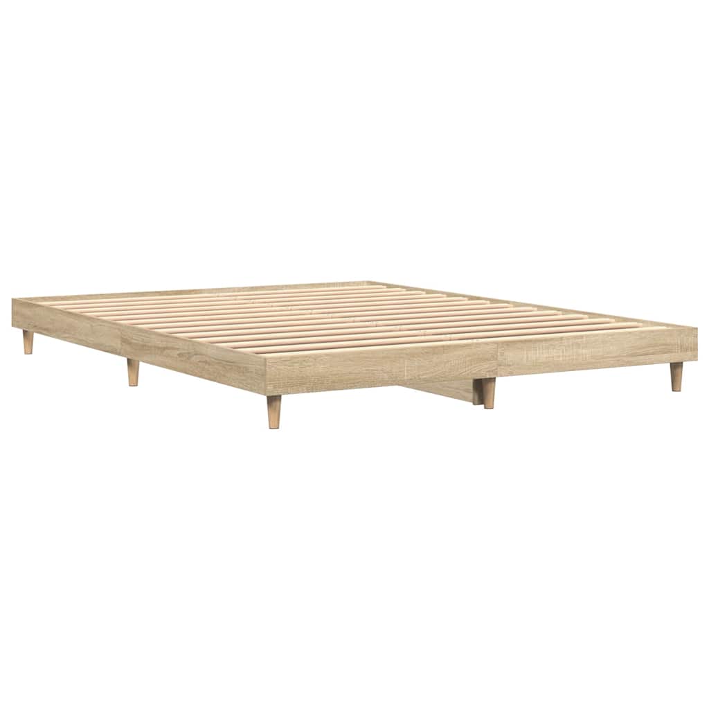 8720845795658_a_en_hd_1 vidaXL Bed Frame without Mattress Sonoma Oak 135x190 cm Engineered Wood - Image 2