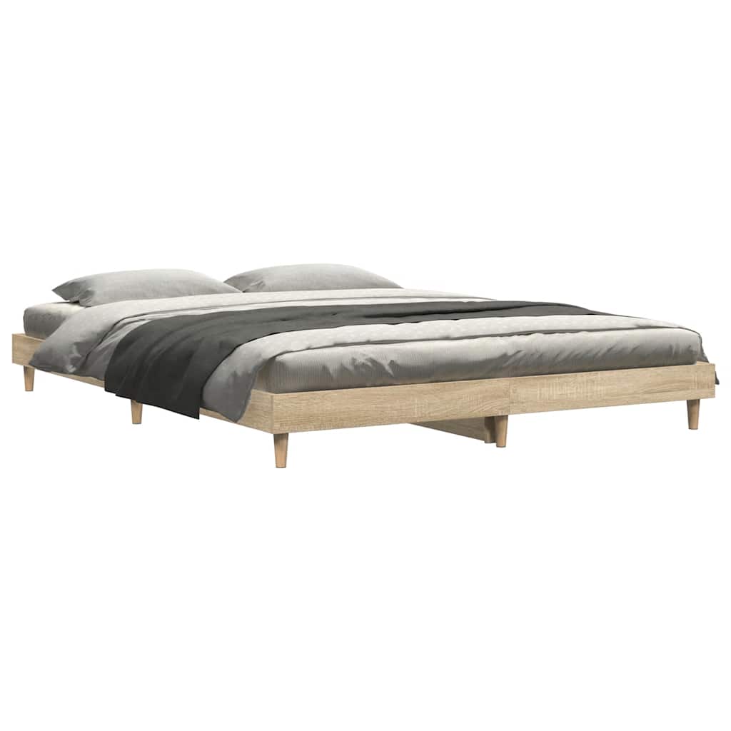 8720845795658_g_en_hd_1 vidaXL Bed Frame without Mattress Sonoma Oak 135x190 cm Engineered Wood - Image 3