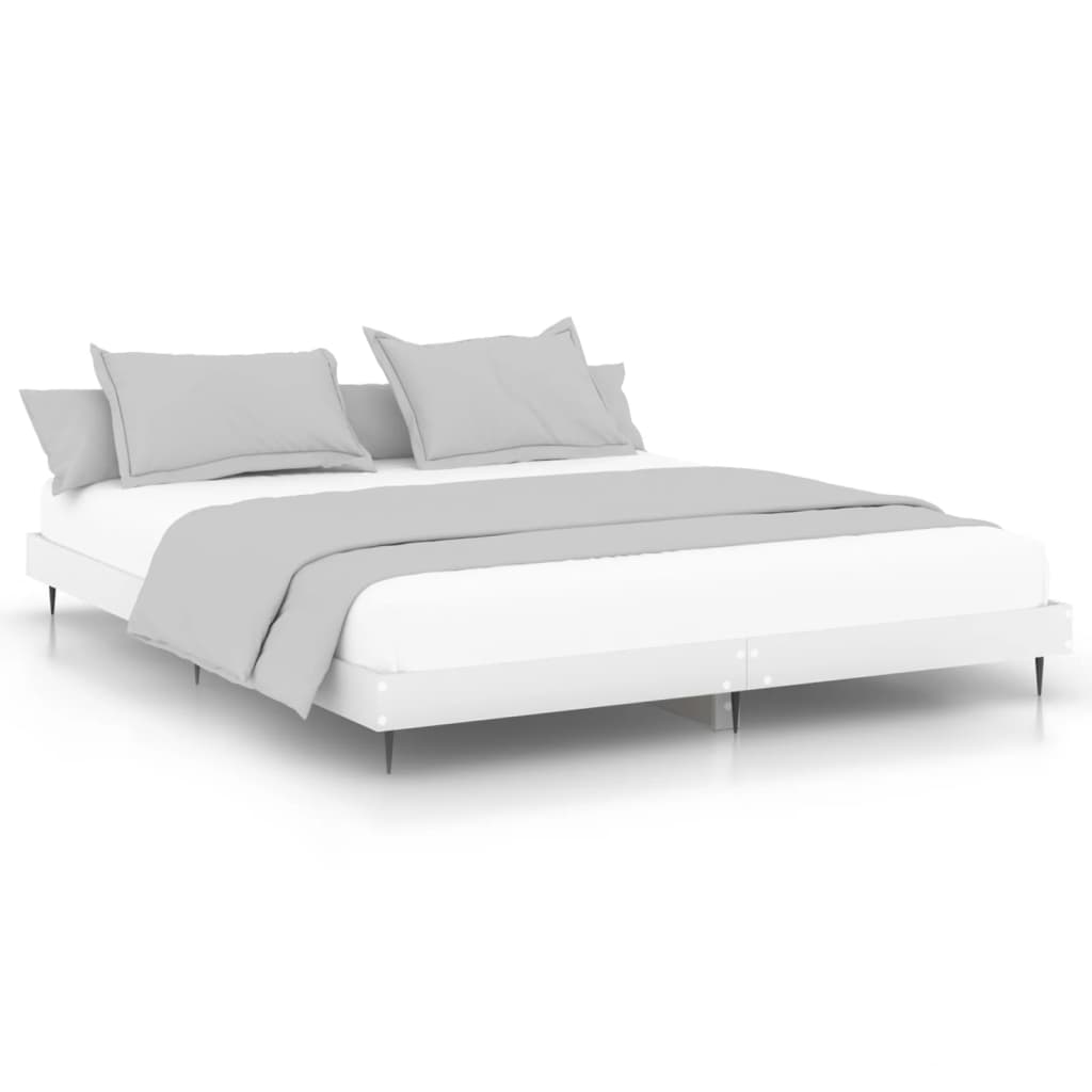 8720845797225_a_en_hd_1 vidaXL Bed Frame without Mattress White 150x200 cm Engineered Wood - Image 2
