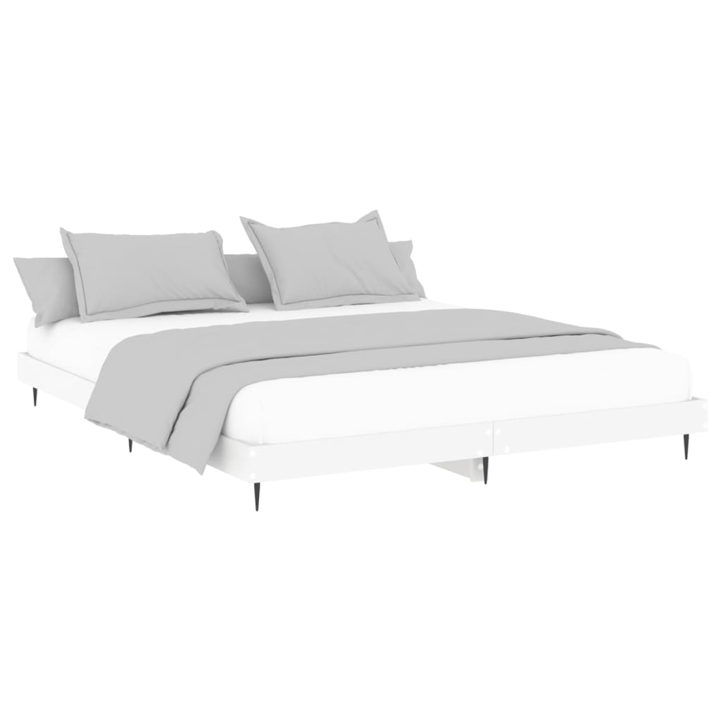 8720845797225_g_en_hd_1 vidaXL Bed Frame without Mattress White 150x200 cm Engineered Wood - Image 3