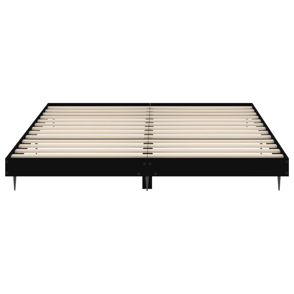 8720845797232_g_en_hd_4 vidaXL Bed Frame without Mattress Black 150x200 cm Engineered Wood - Image 6