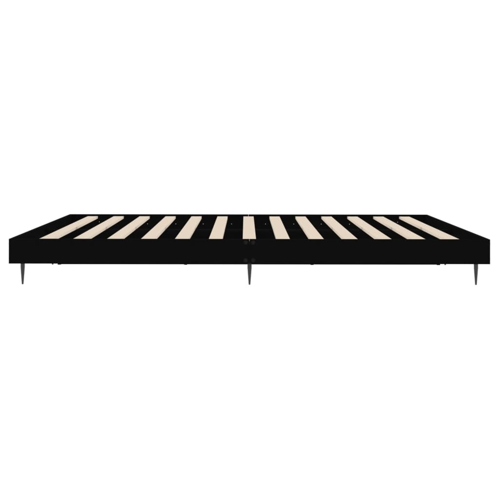 8720845797232_g_en_hd_5 vidaXL Bed Frame without Mattress Black 150x200 cm Engineered Wood - Image 7