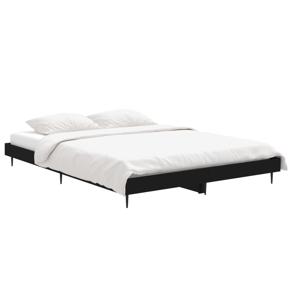 8720845797713_g_en_hd_1 vidaXL Bed Frame without Mattress Black 135x190 cm Engineered Wood - Image 3