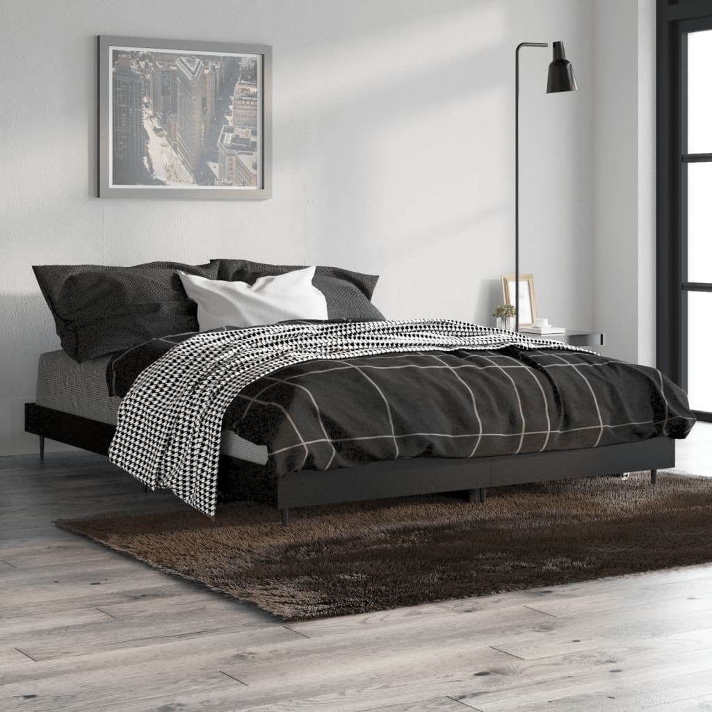 8720845797713_g_en_hd_2 vidaXL Bed Frame without Mattress Black 135x190 cm Engineered Wood - Image 4