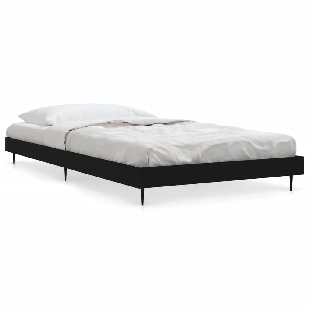 8720845797874_a_en_hd_1 vidaXL Bed Frame without Mattress Black 90x190 cm Engineered Wood - Image 2