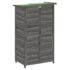 vidaXL Garden Tool Shed Grey 83x57x140 cm Solid Wood Pine - Image 2