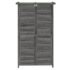vidaXL Garden Tool Shed Grey 83x57x140 cm Solid Wood Pine - Image 4