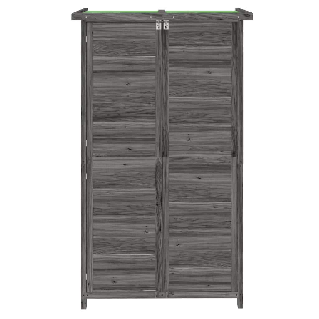 8720845798154_g_en_hd_2 vidaXL Garden Tool Shed Grey 83x57x140 cm Solid Wood Pine - Image 4