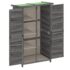 vidaXL Garden Tool Shed Grey 83x57x140 cm Solid Wood Pine - Image 5