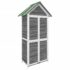 vidaXL Garden Tool Shed Grey 89x52.5x175 cm Solid Wood Pine - Image 2