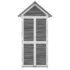 vidaXL Garden Tool Shed Grey 89x52.5x175 cm Solid Wood Pine - Image 4