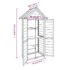 vidaXL Garden Tool Shed Grey 89x52.5x175 cm Solid Wood Pine - Image 8
