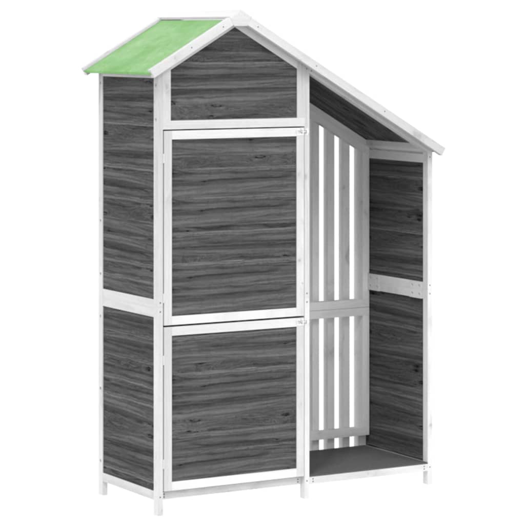 8720845798215_a_en_hd_1 vidaXL Garden Tool Shed Grey 120x53.5x170 cm Solid Wood Pine - Image 2