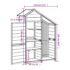 vidaXL Garden Tool Shed Grey 120x53.5x170 cm Solid Wood Pine - Image 8