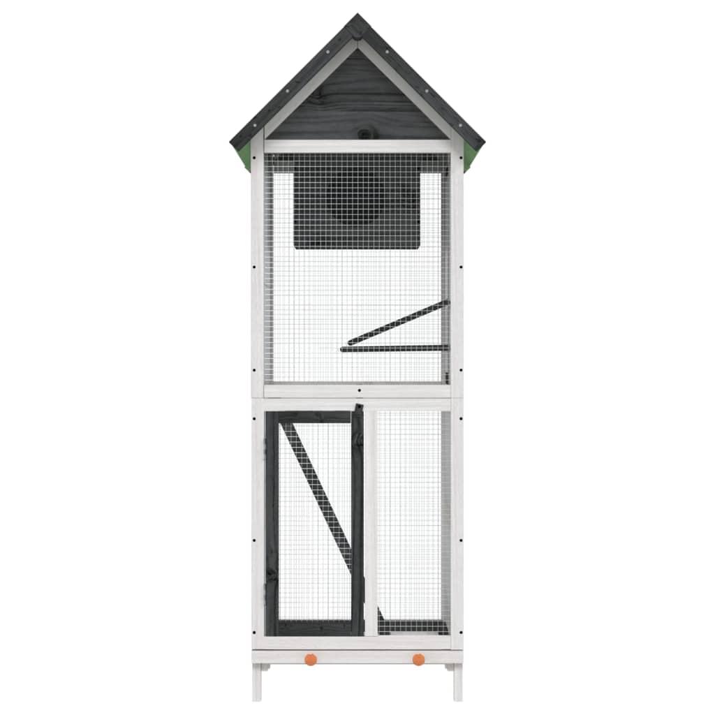 8720845798307_g_en_hd_1 vidaXL Bird House Grey 60x58.5x160 cm Solid Wood Pine - Image 3