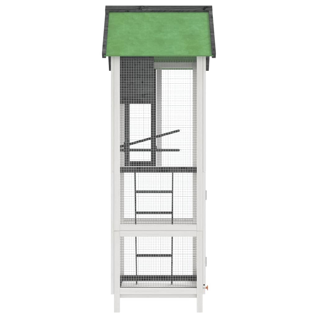 8720845798307_g_en_hd_3 vidaXL Bird House Grey 60x58.5x160 cm Solid Wood Pine - Image 5