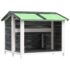 vidaXL Dog Kennel Grey 96x87x80.5 cm Solid Wood Pine - Image 2