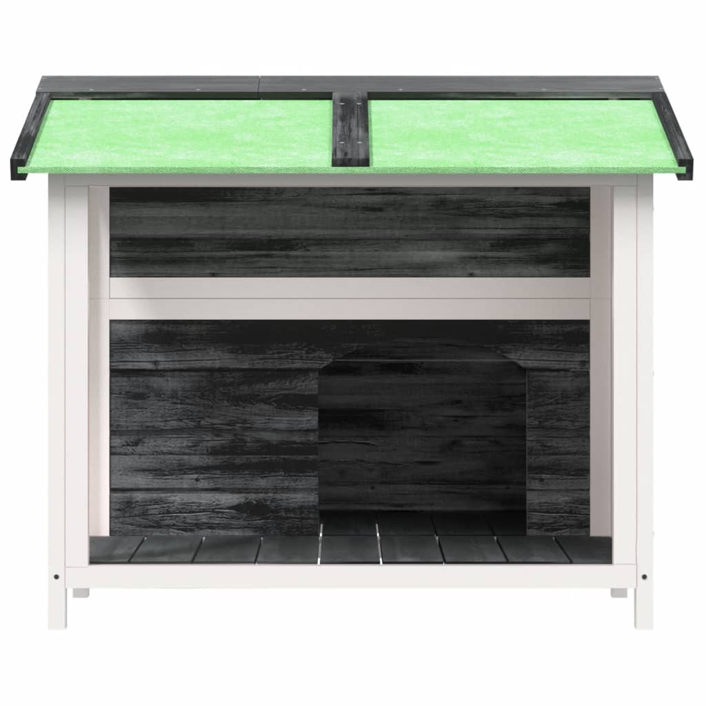 8720845798390_g_en_hd_1 vidaXL Dog Kennel Grey 96x87x80.5 cm Solid Wood Pine - Image 3