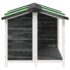 vidaXL Dog Kennel Grey 96x87x80.5 cm Solid Wood Pine - Image 4