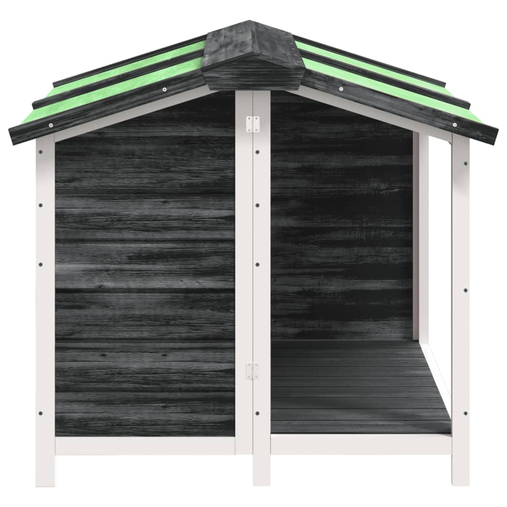 8720845798390_g_en_hd_2 vidaXL Dog Kennel Grey 96x87x80.5 cm Solid Wood Pine - Image 4