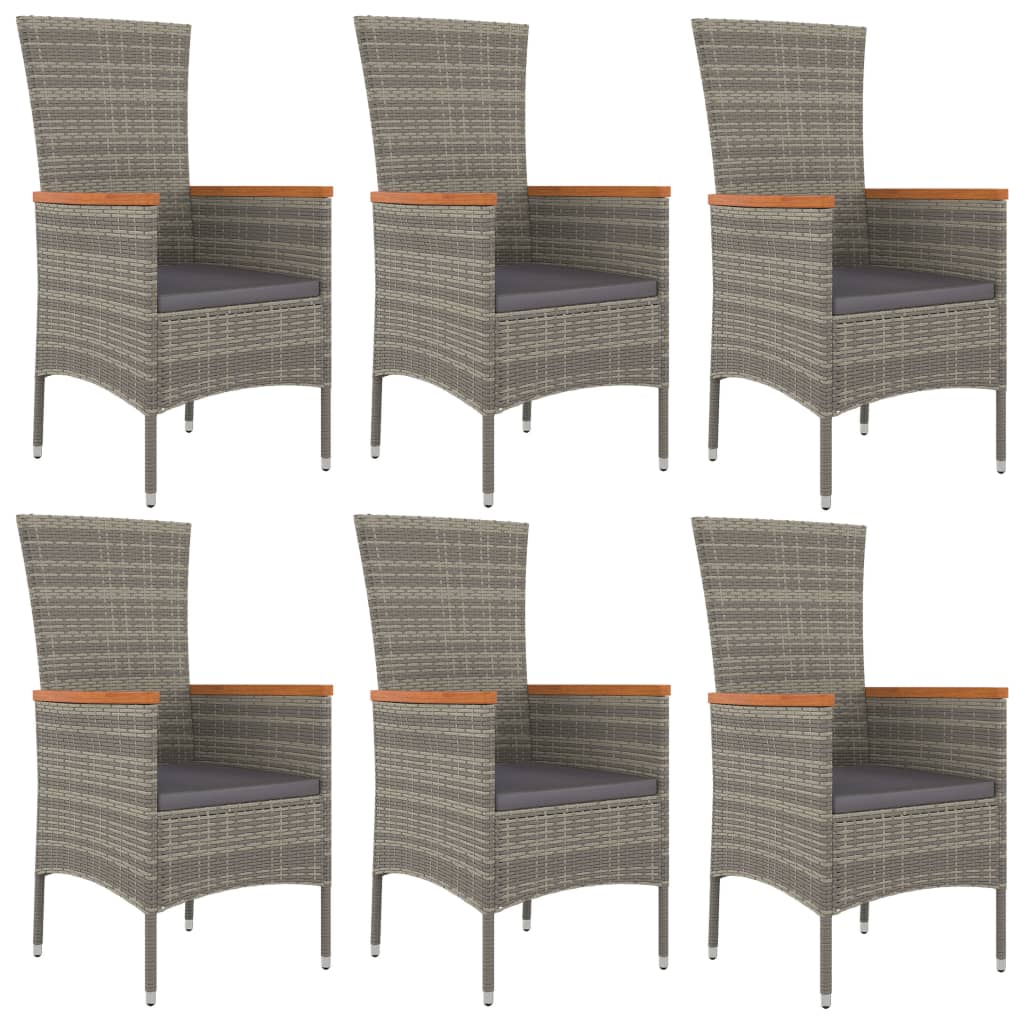 8720845800062_g_en_hd_2 vidaXL 7 Piece Garden Dining Set with Cushions Grey Poly Rattan - Image 4