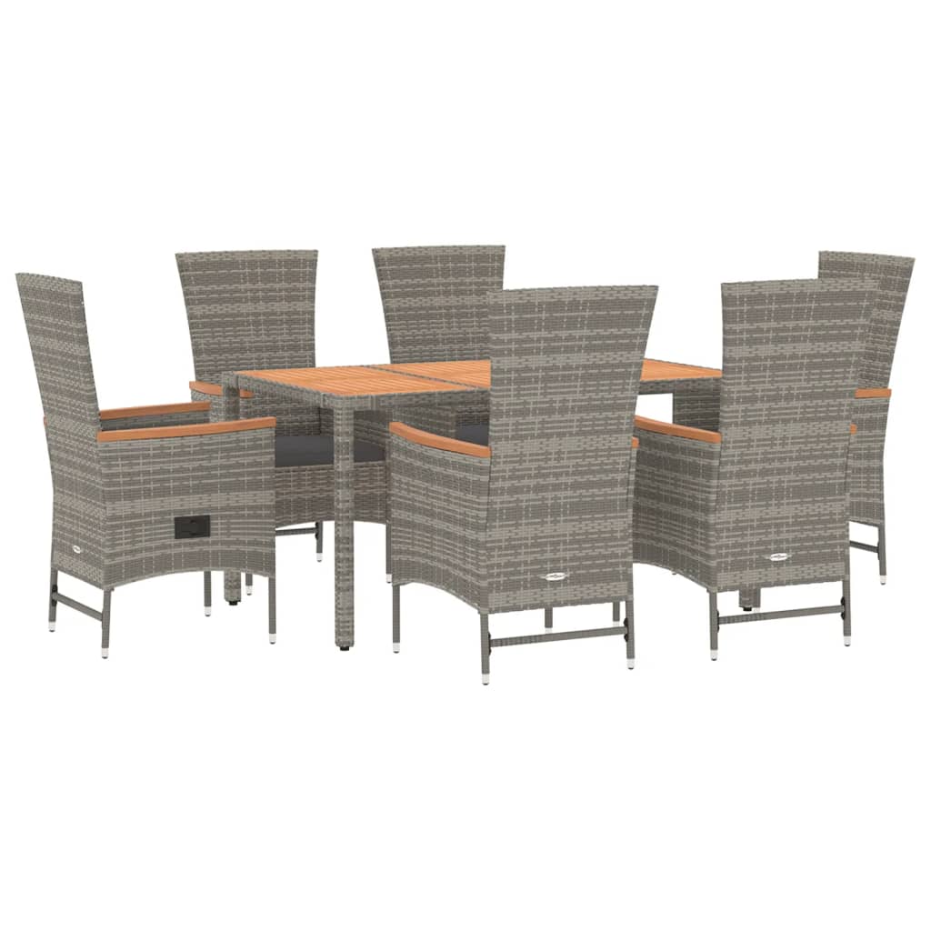 8720845800147_g_en_hd_1 vidaXL 7 Piece Garden Dining Set with Cushions Grey Poly Rattan - Image 3