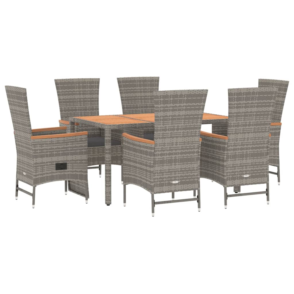 8720845800154_g_en_hd_1 vidaXL 7 Piece Garden Dining Set with Cushions Grey Poly Rattan - Image 3