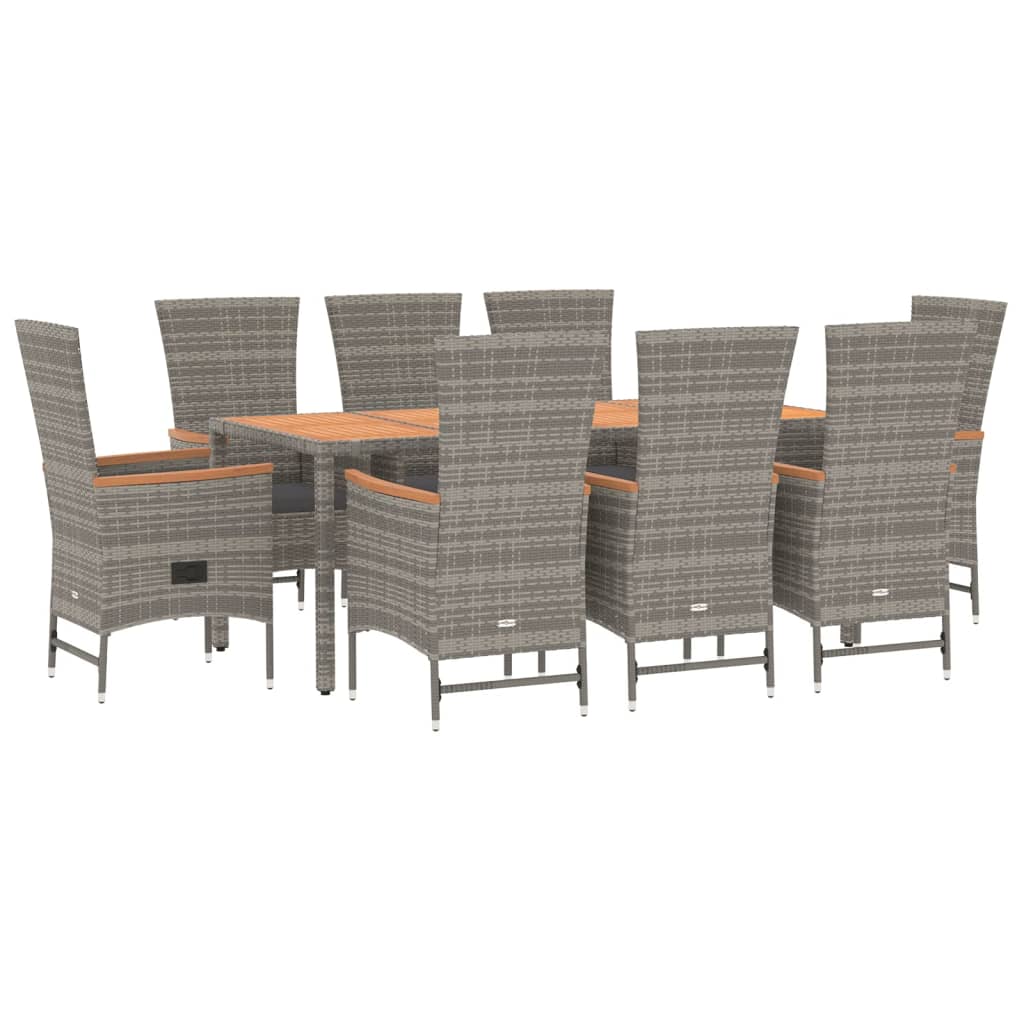 8720845800178_g_en_hd_1 vidaXL 9 Piece Garden Dining Set with Cushions Grey Poly Rattan - Image 3