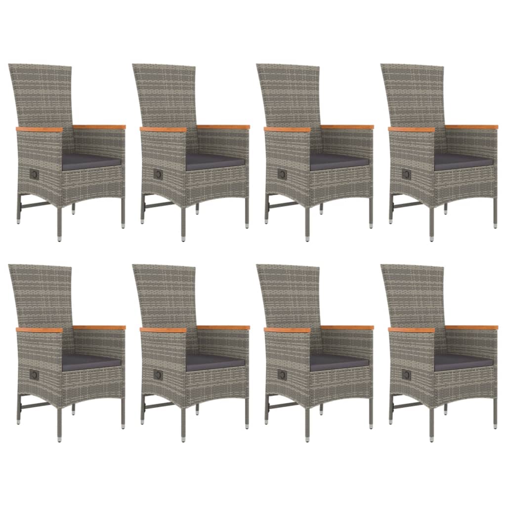 8720845800178_g_en_hd_2 vidaXL 9 Piece Garden Dining Set with Cushions Grey Poly Rattan - Image 4