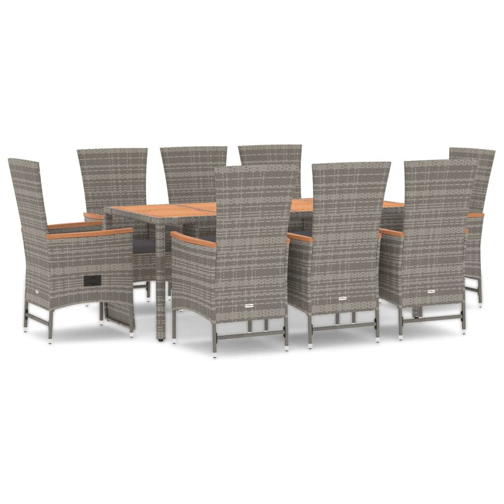 8720845800185_a_en_hd_1 vidaXL 9 Piece Garden Dining Set with Cushions Grey Poly Rattan - Image 2