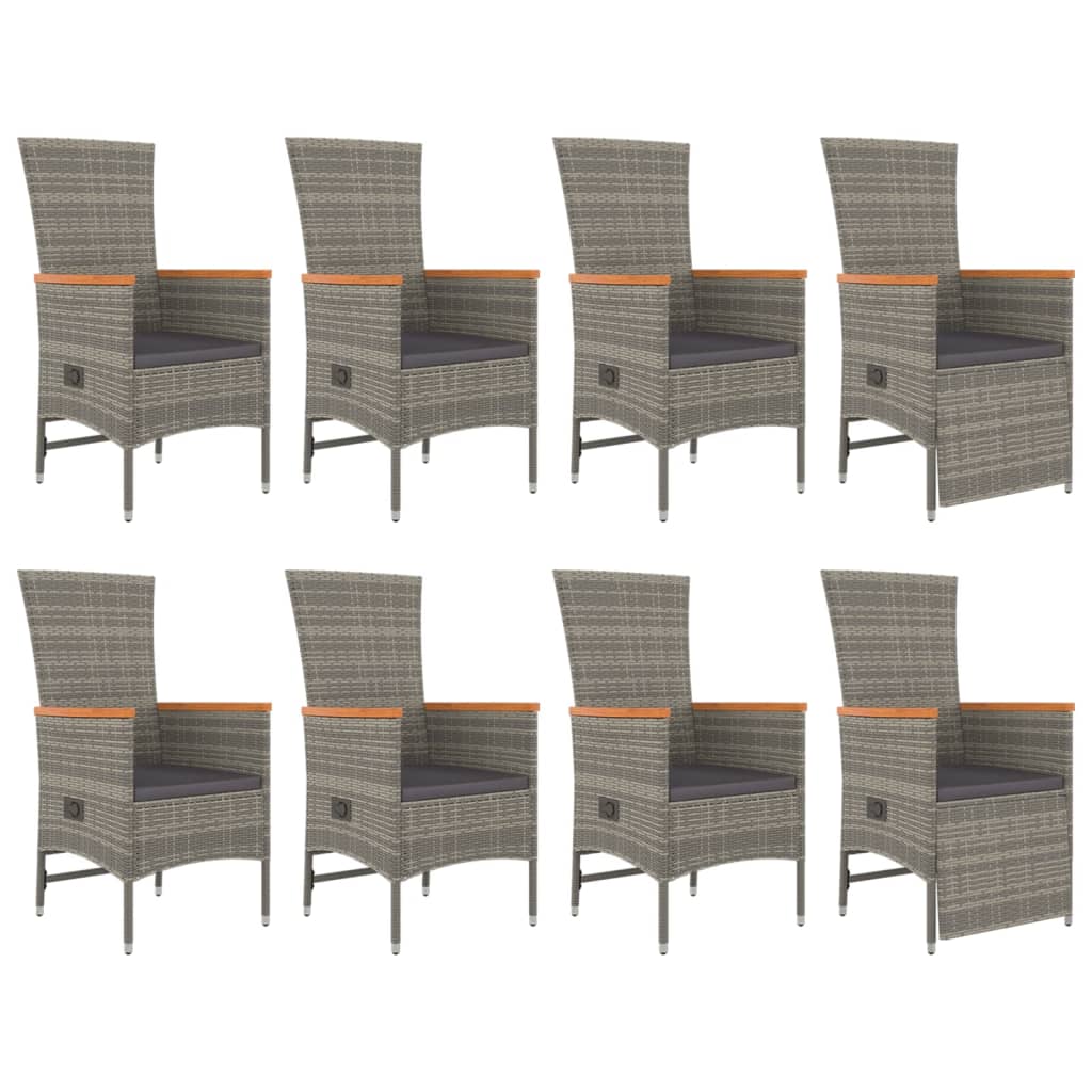 8720845800185_g_en_hd_2 vidaXL 9 Piece Garden Dining Set with Cushions Grey Poly Rattan - Image 4