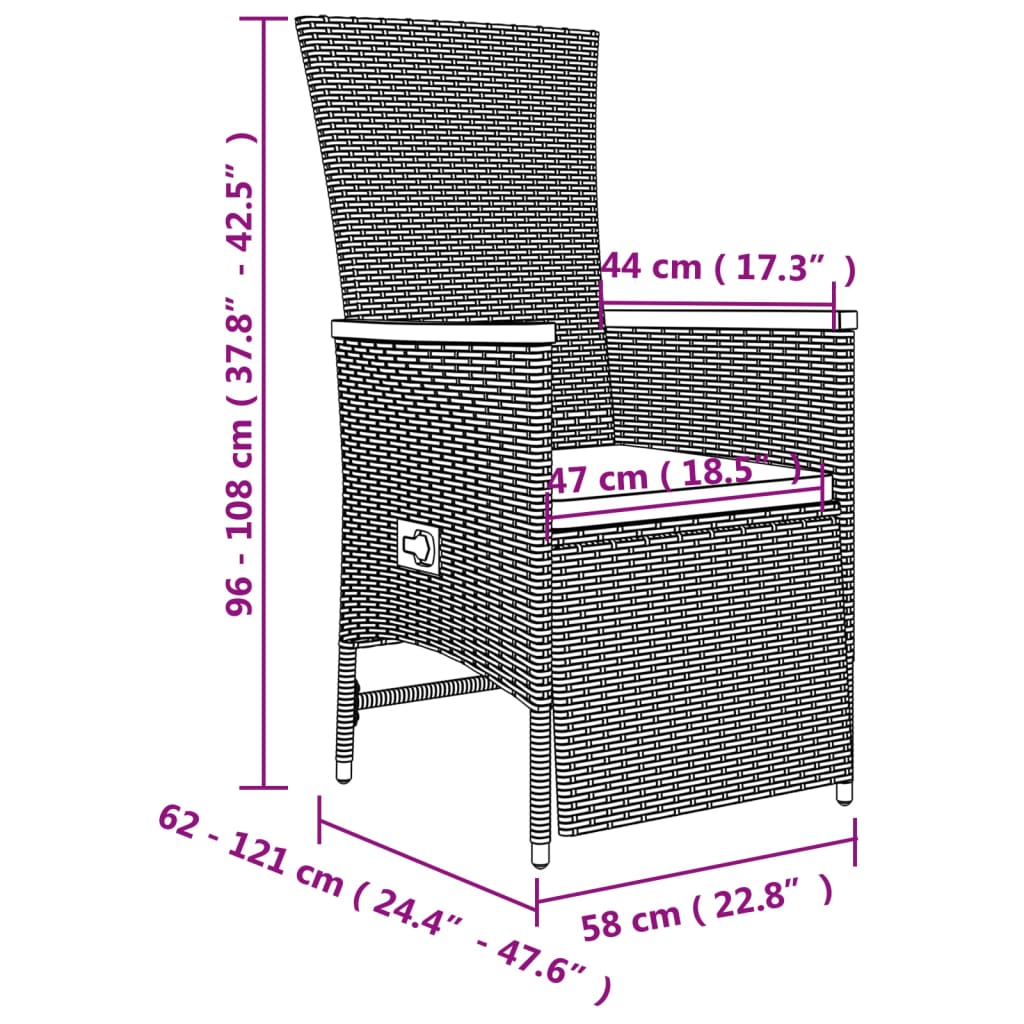 8720845800185_g_en_hd_9 vidaXL 9 Piece Garden Dining Set with Cushions Grey Poly Rattan - Image 11