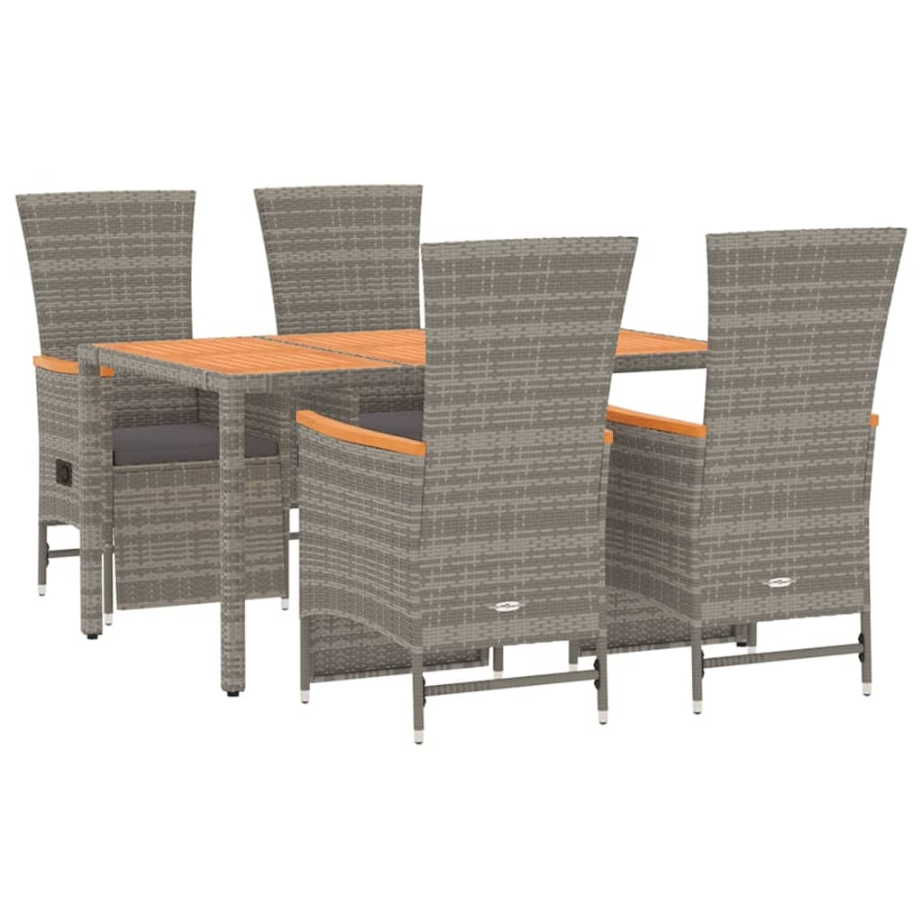 8720845800215_g_en_hd_1 vidaXL 5 Piece Garden Dining Set with Cushions Grey Poly Rattan - Image 3