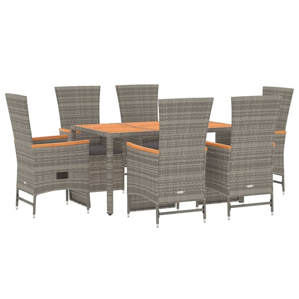 8720845800222_g_en_hd_1 vidaXL 7 Piece Garden Dining Set with Cushions Grey Poly Rattan - Image 3