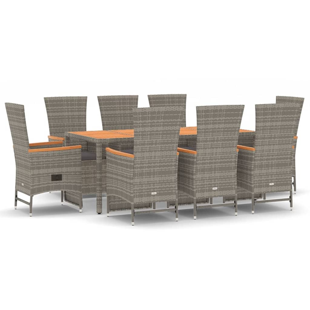 8720845800246_a_en_hd_1 vidaXL 9 Piece Garden Dining Set with Cushions Grey Poly Rattan - Image 2