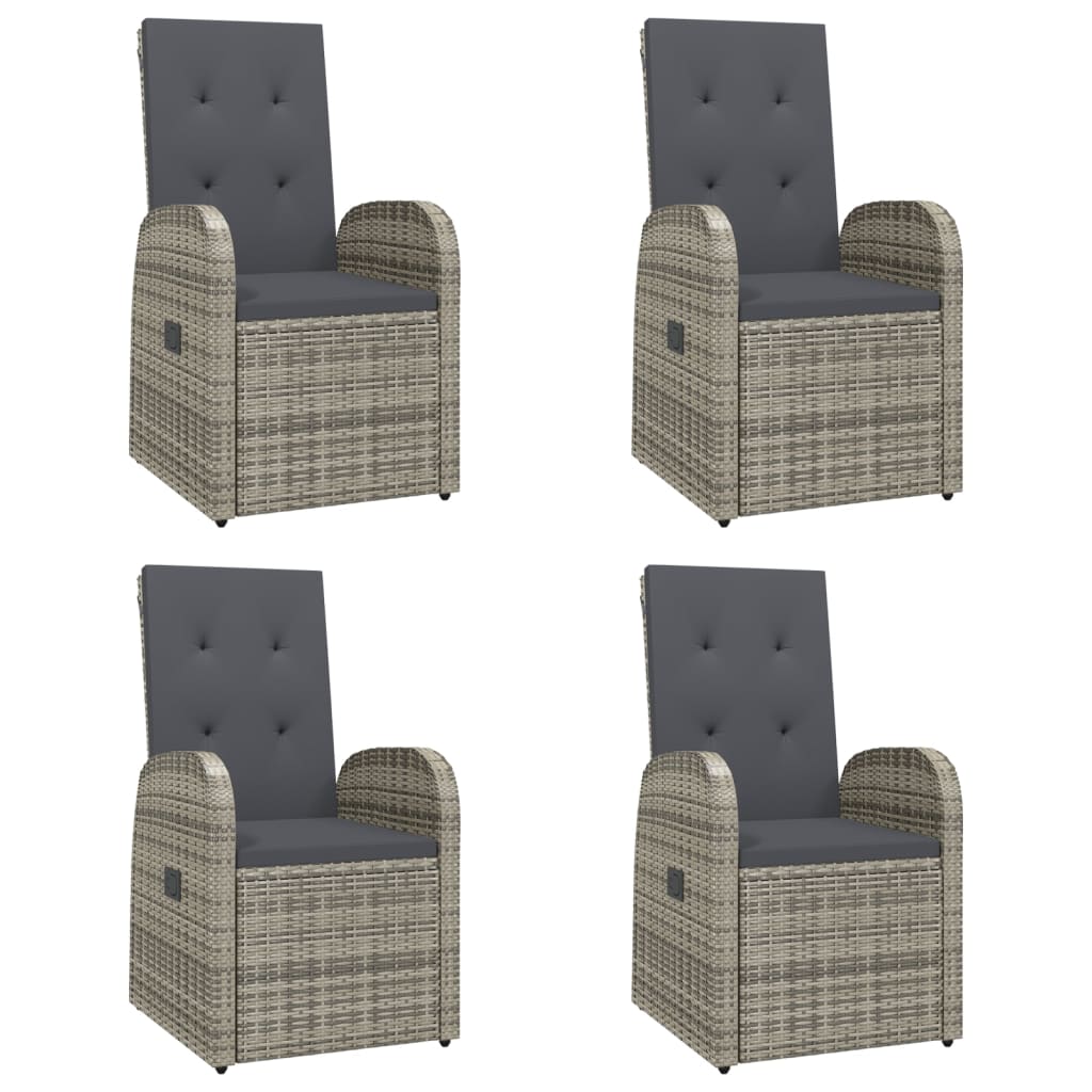 8720845800499_g_en_hd_2 vidaXL 5 Piece Garden Dining Set with Cushions Grey Poly Rattan - Image 4