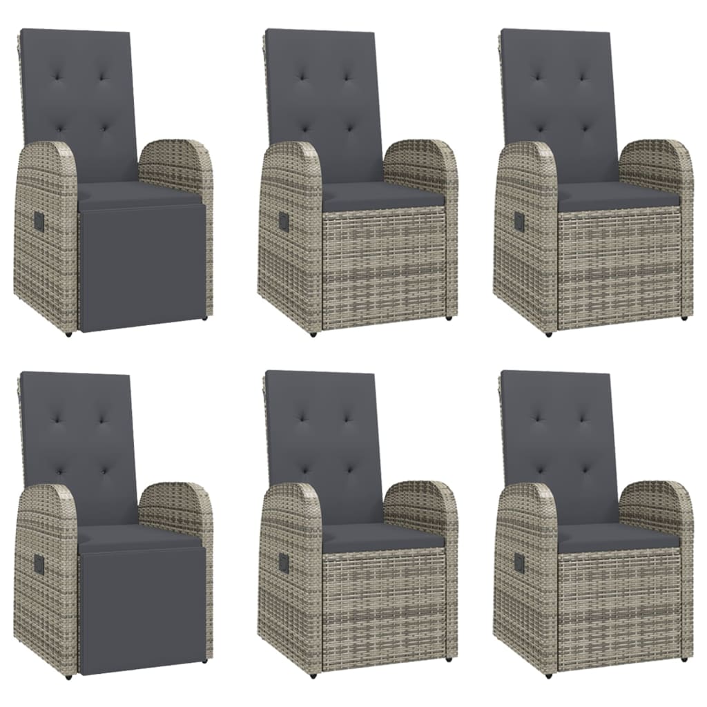 8720845800512_g_en_hd_2 vidaXL 7 Piece Garden Dining Set with Cushions Grey Poly Rattan - Image 4