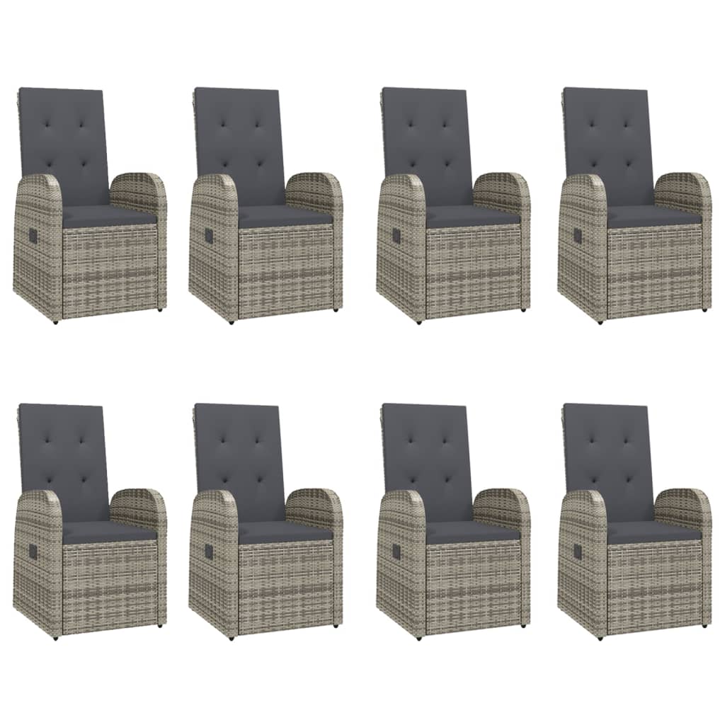 8720845800536_g_en_hd_2 vidaXL 9 Piece Garden Dining Set with Cushions Grey Poly Rattan - Image 4