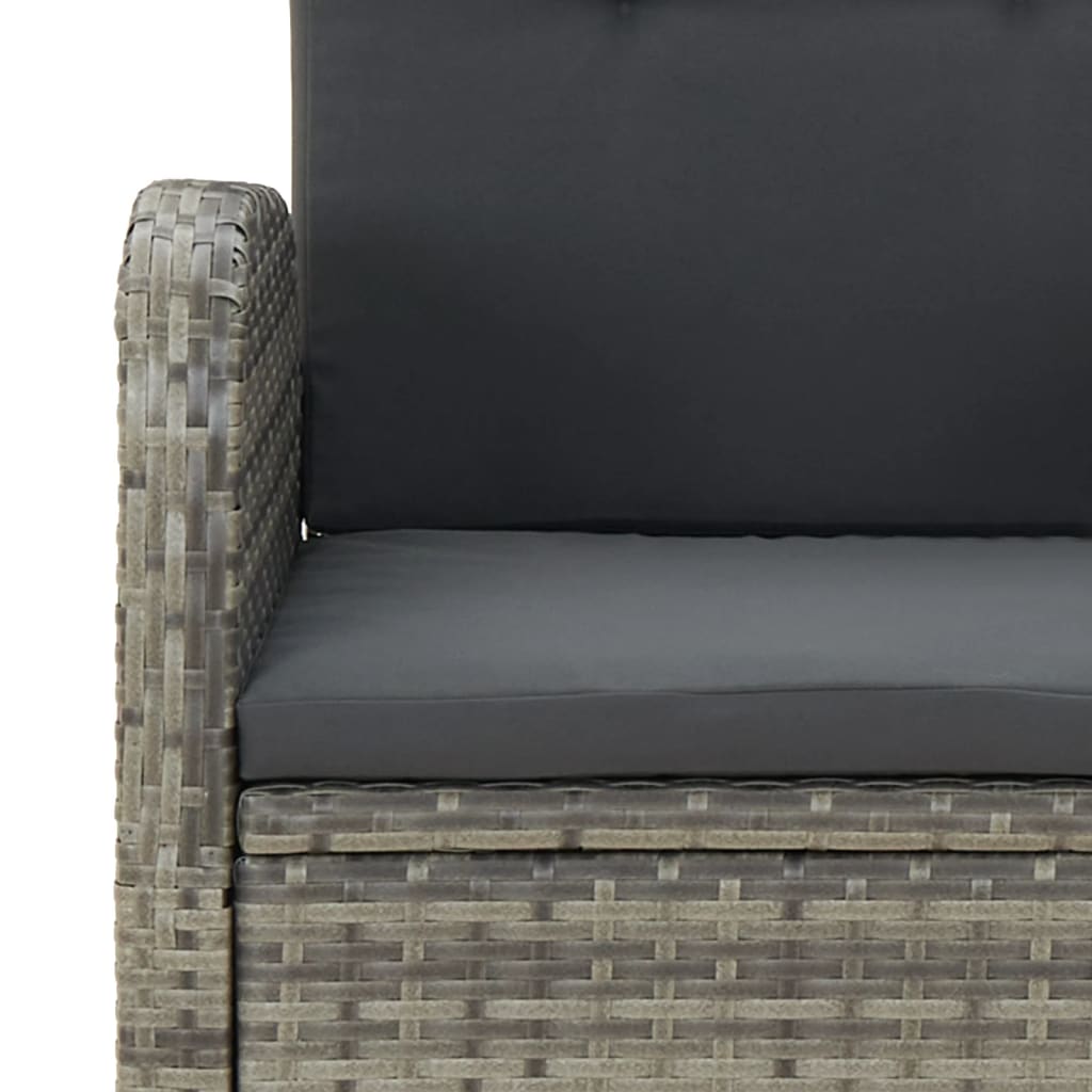 8720845800536_g_en_hd_5 vidaXL 9 Piece Garden Dining Set with Cushions Grey Poly Rattan - Image 7