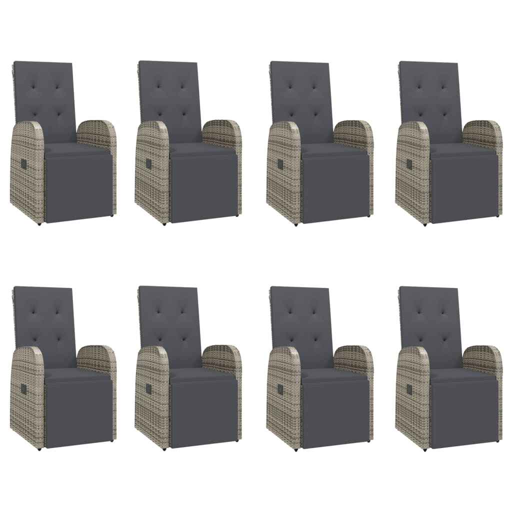 8720845800604_g_en_hd_2 vidaXL 9 Piece Garden Dining Set with Cushions Grey Poly Rattan - Image 4