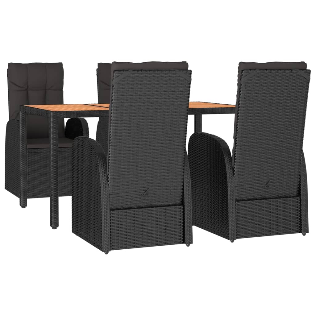 8720845800642_g_en_hd_1 vidaXL 5 Piece Garden Dining Set with Cushions Black Poly Rattan - Image 3