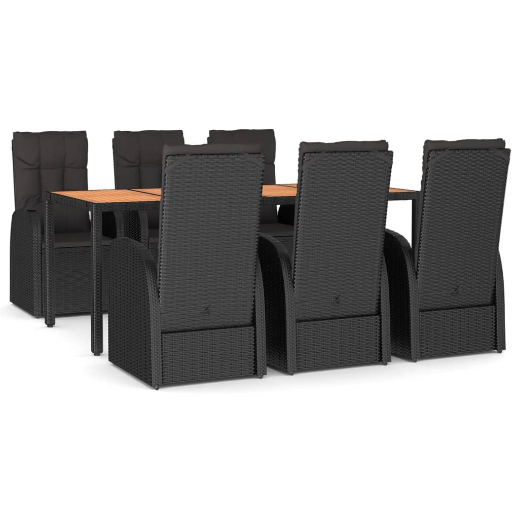 8720845800673_a_en_hd_1 vidaXL 7 Piece Garden Dining Set with Cushions Black Poly Rattan - Image 2