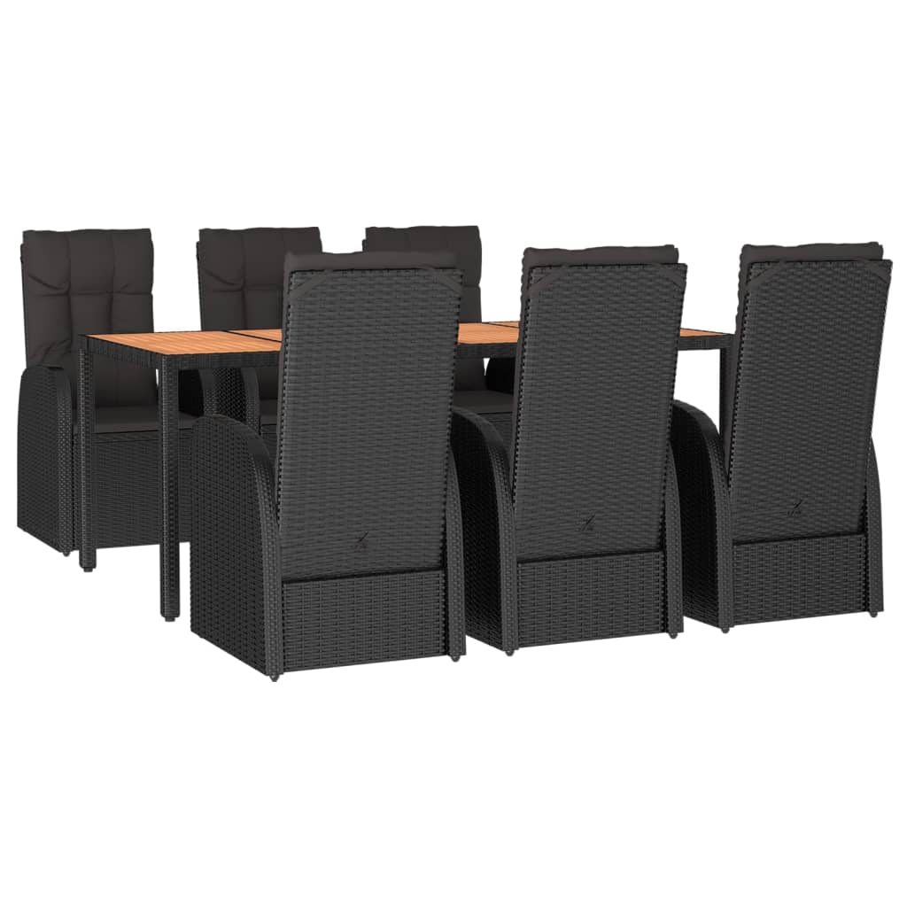 8720845800673_g_en_hd_1 vidaXL 7 Piece Garden Dining Set with Cushions Black Poly Rattan - Image 3
