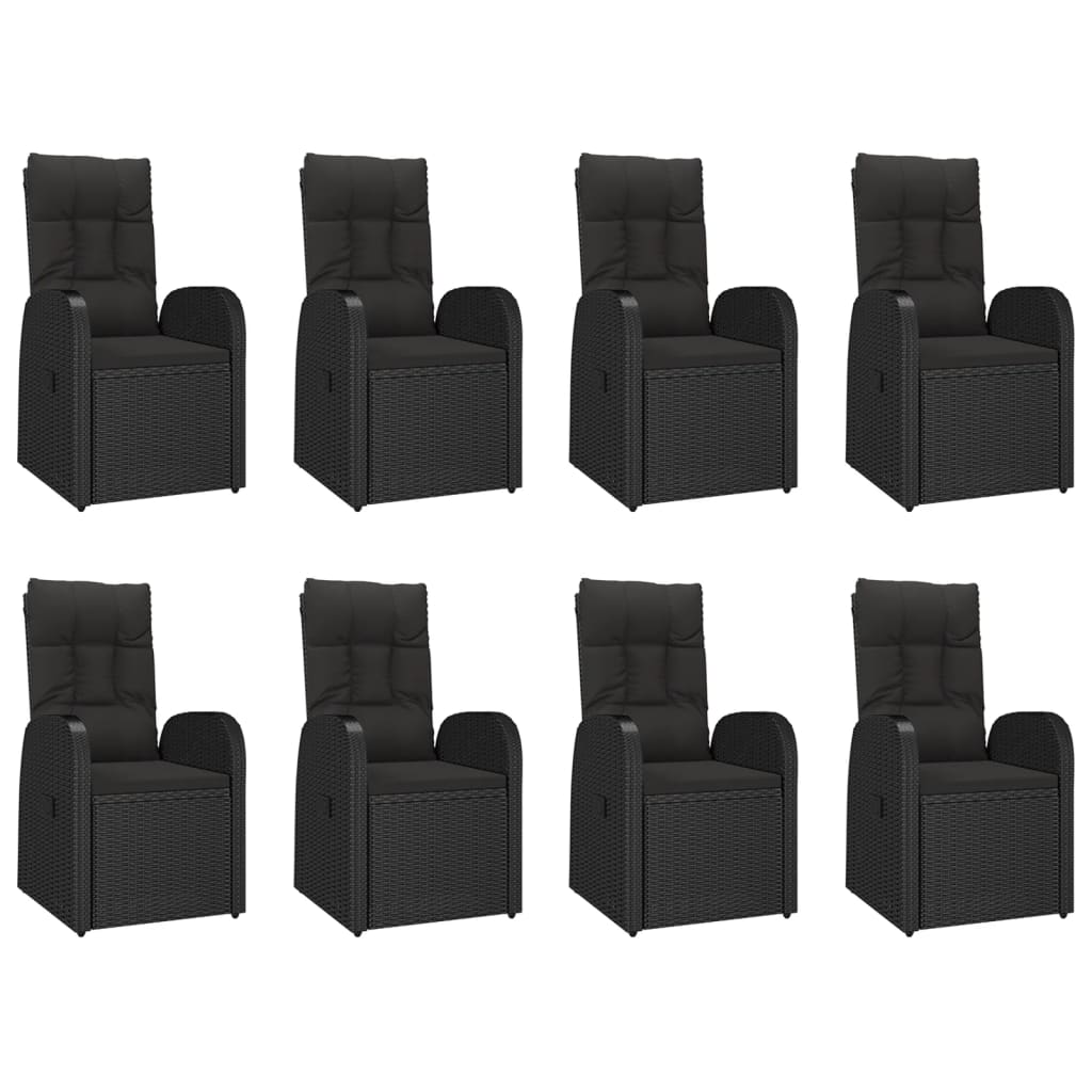 8720845800680_g_en_hd_2 vidaXL 9 Piece Garden Dining Set with Cushions Black Poly Rattan - Image 4