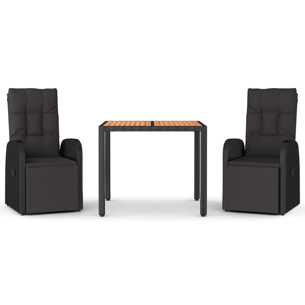 8720845800703_a_en_hd_1 vidaXL 3 Piece Garden Dining Set Black Poly Rattan&Solid Wood Acacia - Image 2