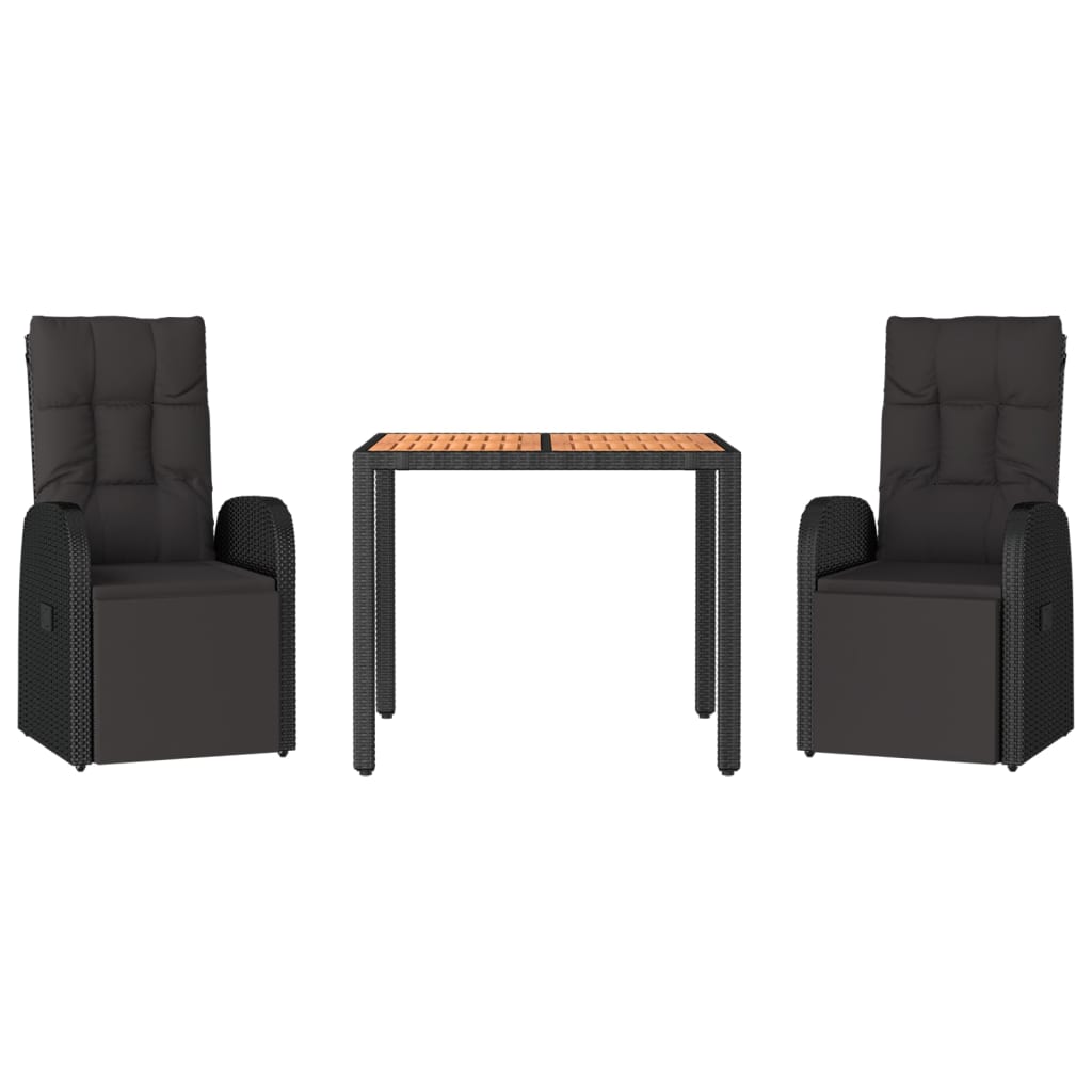 8720845800703_g_en_hd_1 vidaXL 3 Piece Garden Dining Set Black Poly Rattan&Solid Wood Acacia - Image 3